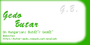 gedo butar business card